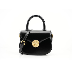 Sacs à main élégants de qualité supérieure pour femmes, sacs à main classiques en cuir véritable, fermeture à boucle, sangle amovible portable - Product Image 6