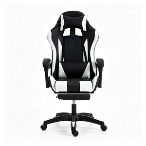Sedia da Gaming in Pelle PU con Schiuma ad Alta Densità, Poggiapiedi Ergonomico Reclinabile, Poggiatesta Regolabile, Sedia Girevole da Corsa con Rotazione a 360 Gradi - Product Image 2