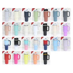 Gobelet de voyage isotherme à double paroi en acier inoxydable personnalisé de 40 oz avec poignée pour une performance thermique de 12 à 24 heures - Product Image 2