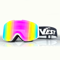 Masques de ski pour enfants anti-buée, protection UV 100 %, à porter par-dessus les lunettes, masques de snowboard personnalisés pour enfants et jeunes
