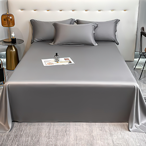 ملاءة سرير مسطحة من ألياف الخيزران بحجم التوأم، صديقة للبشرة، طقم أغطية سرير بالجملة - Product Image 5