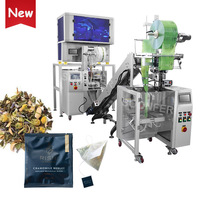 Machine d'emballage automatique verticale intérieure et extérieure sachet triangle filtre papier fleur sachet de thé remplissage