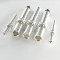 Adaptateur en cuivre plaqué argent haute intensité, connecteur de borne standard européen pour pistolet de recharge de véhicule à énergie nouvelle