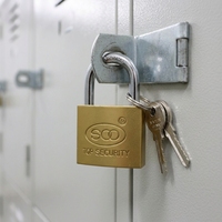 YH1257 cadenas à clé en laiton massif robuste 3 clés manille courte plusieurs tailles 20/25/30/40/50/60/75mm pour une utilisation de porte