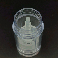 Petit contenant transparent pour déodorant, enroulé, 6g