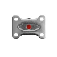 Roue pivotante rigide en polyuréthane rouge et acier de 3 pouces |   pour chariots et équipements industriels |   Chariot et équipement |   Vente en gros