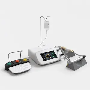 एचडी सेंसिटिव टच स्क्रीन डेंटल अल्ट्रासाउंड पीजो बोन सर्जरी मशीन और हैंडपीस और पीजो टिप्स के साथ इंप्लांट मोटर