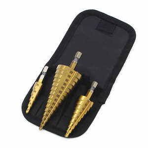 Mr <b>Drill</b> <b>Step</b> <b>Drill</b> Bit Set 4-12mm 4-20mm 4-32mm Hex Shank Titanium Plated For Metal Drilling Pagoda <b>Drill</b> Bit - Product Image 4