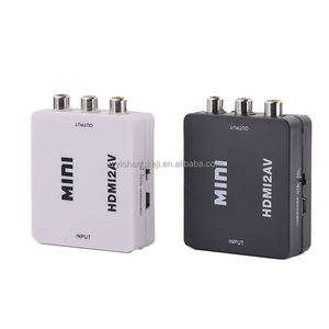 Venta caliente CVBS L/R Audio Video 1080P 60HZ Mini HDTV a AV RCA Coaxial <span class=keywords><strong>Converter</strong></span> NTSC PAL Modelo para PC Laptop <span class=keywords><strong>P4</strong></span> TV Proyector - Product Image 1