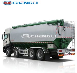 รถบรรทุกส่งอาหารแห้งขนาดใหญ่ 8x4 ยี่ห้อตงเฟิง ป้องกันการกัดกร่อน พร้อมสายพานลำเลียงแบบสกรูป้อนอาหารอัตโนมัติ - Product Image 3