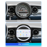 Untuk BMW Mini Cooper 2011-2013 Radio Stereo Mobil GPS Wifi Android 14 Pemutar Dashboard Nirkabel Kompatibel dengan Auto Carplay