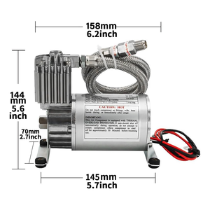 <span class=keywords><strong>2</strong></span> teile/los 12 Volt 150PSI Luftkompressor-Suspend ierung mit Lufthupe für LKW-Zugboot, Lufthorn-Kompressor - Product Image 3