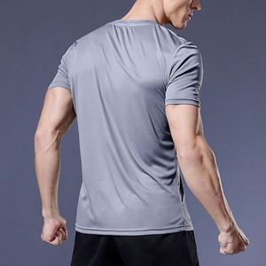 Camiseta Deportiva al por Mayor, Tejido Jersey Sólido, Transpirable, Ecológica, de Secado Rápido, Corte Regular, para Maratón, Running, Entrenamiento, Personalizable 100% - Product Image 4