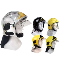 Casque de sécurité ABS en gros, Casco De Bomberos, avec cape ignifuge, casque de sauvetage pour la lutte contre les incendies, la foresterie et la construction