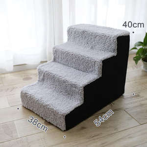 Offre Spéciale portable 3 marches rampes <span class=keywords><strong>pour</strong></span> chiens en mousse <span class=keywords><strong>pour</strong></span> animaux de compagnie escaliers marches antidérapantes échelles <span class=keywords><strong>pour</strong></span> animaux de compagnie en plein air - Product Image 4