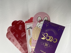 Phong bì đỏ Tết Nguyên đán 2026 in logo 3D tùy chỉnh, ép nhũ đỏ, đựng tiền mừng năm mới - Product Image 5