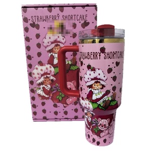 New 304 Stainless Steel Vacuum Insulated Straw Cup for Girls with Handle Cartoon Design <b>Large</b> Capacity <b>Gift</b> <b>Box</b> Packaging - Product Image 5