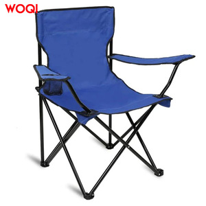 Silla Plegable para Camping Woqi, Azul Oscuro, Aluminio y Tela Oxford, Silla de Jardín Portátil para Uso en Exteriores, 43X43X80 - Product Image 2