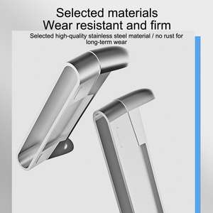 Adaptateur de bracelet de montre en acier inoxydable 20mm 22mm pour <span class=keywords><strong>Fitbit</strong></span> <span class=keywords><strong>Versa</strong></span> 4 3 connecteur de bracelet en métal pour <span class=keywords><strong>Fitbit</strong></span> <span class=keywords><strong>Sense</strong></span> 2 accessoires - Product Image 5