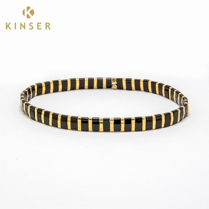 Pulsera de cuentas de Tila para mujer, brazalete con abalorios de arcoíris, joyería bohemia de playa, regalo, precio al por mayor - Product Image 3