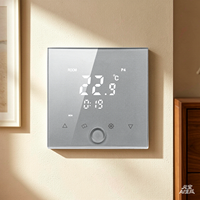 Thermostat intelligent électrique 220 V CA pour chauffage par le sol, 16 A, installation facile pour câble/tapis/film chauffant