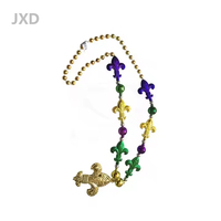 JUXINDA Thème Mardi Gras Collier de perles 36 "Fête en plastique pour les événements de célébration et de défilé