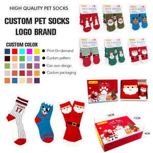 इनडोर चलने के लिए कुत्तों के लिए हॉट-सेल उत्पाद पशु रंगीन कपास कपड़े पालतू मोजे - Product Image 5