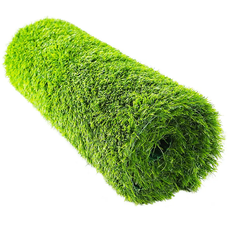 Rollo de césped Artificial natural para exteriores, alfombra de césped sintético para deportes de Fútbol, color verde