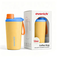Ensemble de tasses à café en acier inoxydable, gobelets isothermes en acier 18/8, 12H chaud, 24H froid