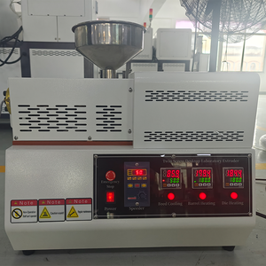 جهاز بثق برغي مزدوج صغير الحجم للمختبر للتدريس يوضح مختلف CPVC PU LDPE ASA HDPE/PP للتكوير - Product Image 1