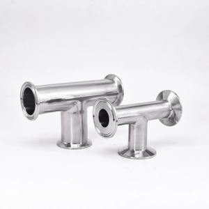 Fabricante de acero inoxidable Ss304 Material Tri Clamp Tee Grado alimenticio Sanitario Tri Clamp Equal Tee - Product Image 3