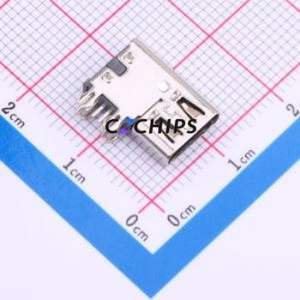 MC-331CC USB Connector Through hole Component (THT) Connector Type-C USB 3.1 Female Side Insert - Product Image 1