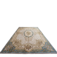 Tapis de luxe moderne fait main en laine/soie pour palais royal islamique, hôtel, grande taille, sur mesure