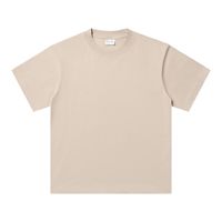 T-shirt Homme Oversize Col Rond Manches Courtes en Coton Pur Double Fil 300g de Haute Qualité – Vente en Gros