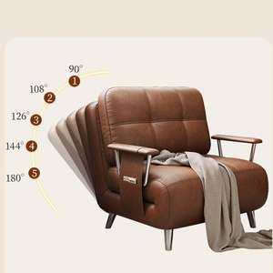 Sofá cama individual Vintage japonés nuevo <span class=keywords><strong>Retro</strong></span> moderno extensible plegable uso para una/dos personas para dormitorio sala de estar <span class=keywords><strong>pequeña</strong></span> - Product Image 3