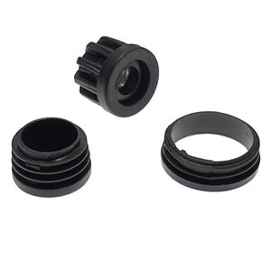 Furniture Leg 38 Round Telescopic <b>Plastic</b> Black Heavy Duty <b>Table</b> Chair Accessories - Product Image 3