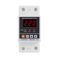 Dispositif de protection électronique contre les surtensions réglable 40A 63A 220V monophasé LED SVC PC AC sur rail DIN avec récupération et reconnexion 30kVA