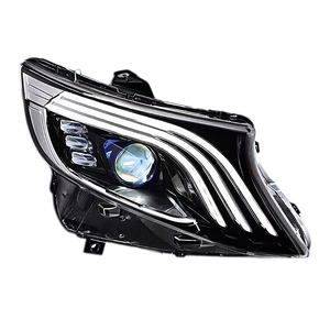 Xe Styling <span class=keywords><strong>Head</strong></span> đèn cho Benz VITO Đèn pha 2015-2020 V-Class V250 V260 <span class=keywords><strong>Led</strong></span> Đèn Pha <span class=keywords><strong>LED</strong></span> ống kính máy chiếu DRL phụ kiện ô tô - Product Image 1