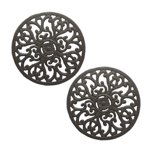 Dessous de plat <span class=keywords><strong>Croix</strong></span> <span class=keywords><strong>Occitane</strong></span> en fonte antique de 24cm pour tapis de table salon cuisine décoration - Product Image 6