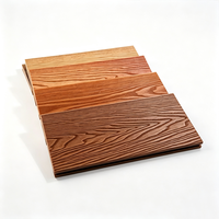 Plancher en composite bois-plastique à emboîtement carré co-extrudé simple face, texture naturelle, antidérapant, résistant à l'humidité