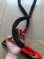 Kit de bandes de niveau de résistance légère Bandes d'exercice élastiques 4x9x1200MM avec poignées et manchons, tube de résistance de fitness avec manchons