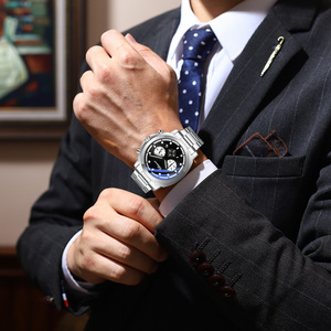 CHENXI 2026 Nouvelle montre chronographe Turtle Back 9542 pour homme, montre à quartz tendance pour homme, acier inoxydable luminescent, Relogio Masculino - Product Image 2