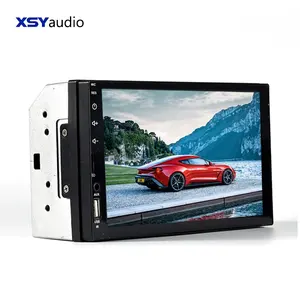 BT araba Stereo radyo 2 DIN 7 "HD MP5 FM çalar dokunmatik ekran ve arka kamera ile otomatik elektronik araç dvd oynatıcı oyuncu