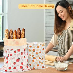 Large Beeswax <b>Bags</b> for Homemade Breads 2-in-1 Bread Baking Beeswax Bread <b>Bags</b> for Sourdough with Removable inner - Product Image 6