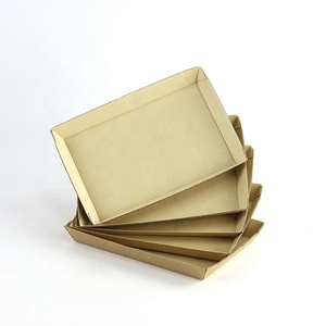 흰색 판지 일회용 패스트푸드 종이 대나무 종이 간식 트레이 - Product Image 2