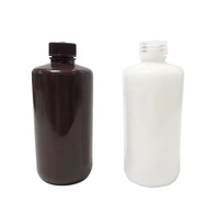 Pipettes de flacon de réactif en polyéthylène haute densité (HDPE) de couleur naturelle de haute qualité 60ml 250ml 500ml 1000ml