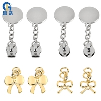 Cordes de traction à glissière en caoutchouc de Silicone coloré en forme de U extracteur de fermeture éclair de taille personnalisée pour accessoires de vêtements de bricolage