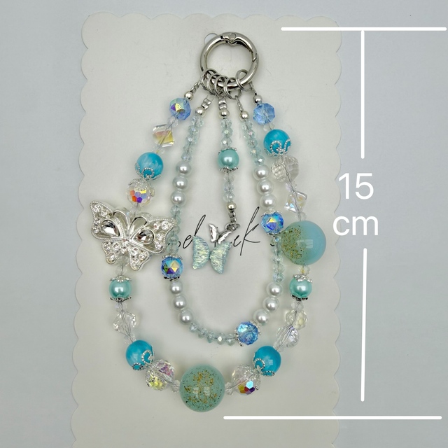 Luxury Rhinestone Pearl Beaded Keychain Bracelet Lanyard Phone Charm Mobile Phone Camera Wrist Strap Anti-Lost Pendant