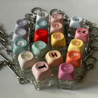 Keycap Fidget Keychain Personnalisez votre conception Click Keychains Click Fidget Keychain Plusieurs options de couleur Stim Toy Stress Relief