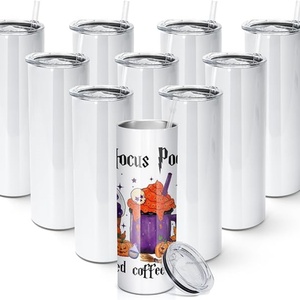 Botellas de Agua de 20 oz, Grado Alimenticio, Libres de BPA, con Tapa, Botella de Agua Deportiva Aislada, Botella de Agua de Viaje, Taza para Sublimación - Product Image 1